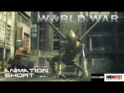 Sci-Fi CGI 3D Animated Short Film ** WORLD WAR ** USA Japan Action Film by Vincent Chai