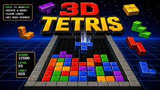 🎮 3D Tetris (NES) – Classic Puzzle Challenge! 🧩🔥