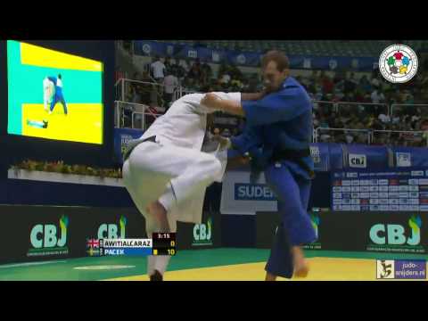 Judo 2013 World Championships Rio de Janeiro: Awitialcaraz (GBR) - Pacek (SWE) [-100kg]