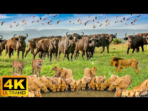 4K African Wildlife: Serengeti National Park - Real Sounds of Africa - 4K Video Ultra HD
