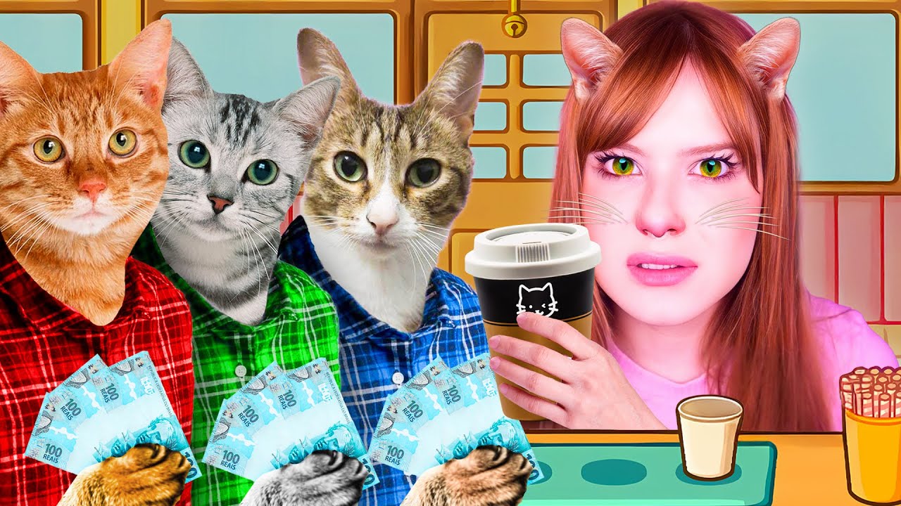 EU VIREI UMA GATA QUE VENDE CAFÉ