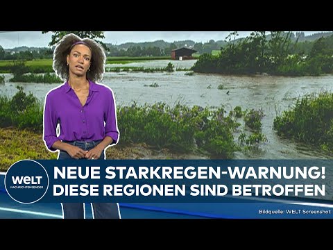 Video Thumbnail: WETTER: Weiterer Dauer-Regen! DWD-Warnung! Hochwasser im Süden von Deutschland spitzt sich zu