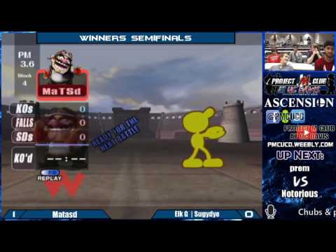 "Ascension 5/7/16" - Matasd (Wario) v. Sugydye (G&W) - Winners Semis