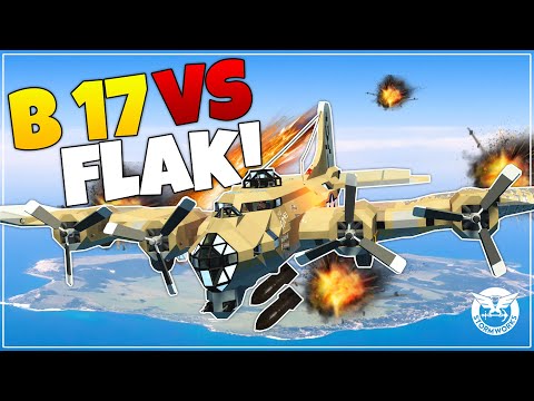 B17 BOMBING FLAK ISLAND In Stormworks!