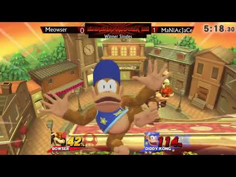 SmashaPalooza 35: Winners Quarters - MaNiAcJaCe (Diddy Kong) vs Meowser (Bowser)