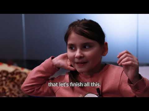 9-year-old Ukrainian girl, Diana wants the war to stop.