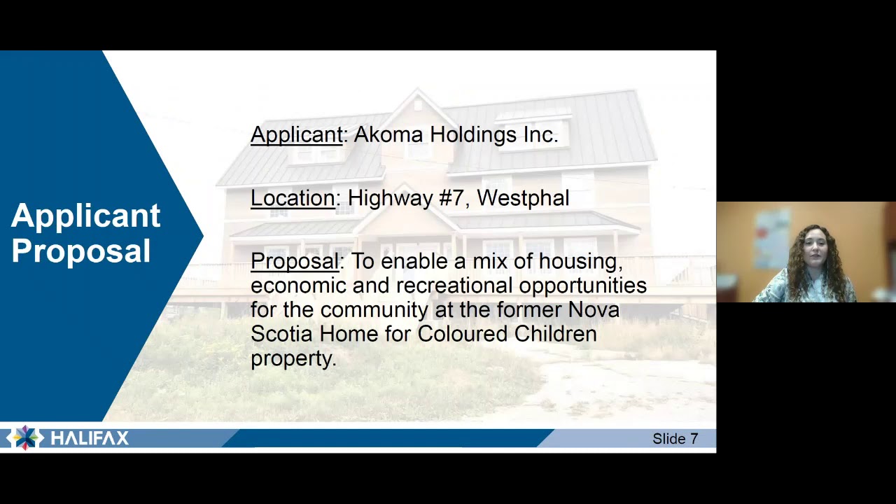 Case 21875 - Virtual Public Meeting - Development of Former NS Home for Coloured Children