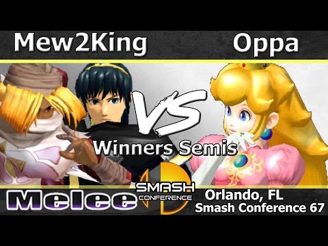 FOX MVG|Mew2King (Sheik & Marth) vs. Oppa (Peach) - Melee Winners Semis - SC:67