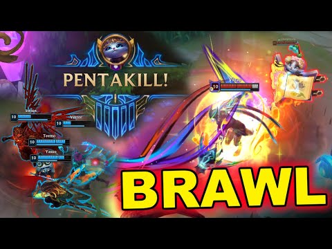 BRAWL LoL Montage 2025 (Yuumi Pentakill, Vi, Nunu, Zed, Zyra, Draven, Mel) #401