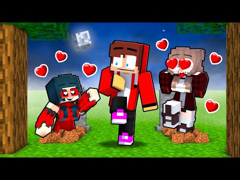 MAIZEN VAMPIRE GIRLS APOCALYPSE LOVE CURSE Challenge : JJ WEREWOLF vs JJ SISTER Minecraft Animation