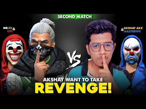 AKSHAY AKZ & MASTER999 WANT TO TAKE REVENGE! 💀| SECOND MATCH