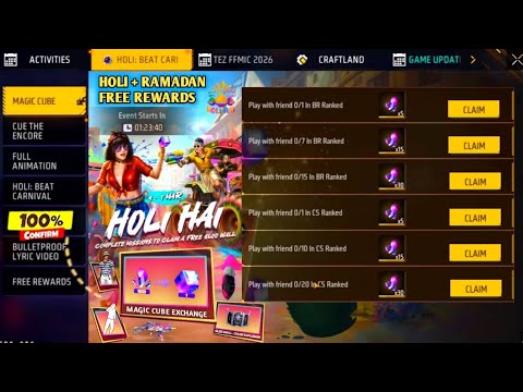 Holi + Ramadan Free Rewards Confirmed 🤯 Magic Cube Kab Milega | Next Magic Cube Store Update 2026
