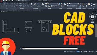 CAD BLOCKS download for free and how to use it | Insert CAD BLOCKS in AutoCAD