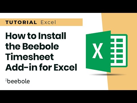 How to Install the Beebole Add-in For Microsoft Excel