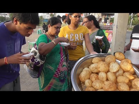 South Indian People Enjoying Panipuri | Besides Lake View Road Hyderabad Video