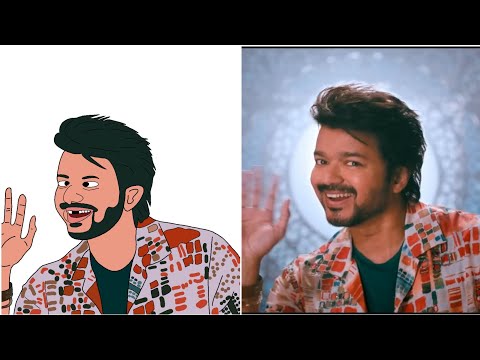 Ranjithame - Varisu Song Drawing Meme | Thalapathy Vijay | Rashmika | Vamshi Paidipally