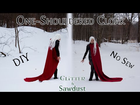 One-Shouldered Cloak | Easy, No Sew | Manon Blackbeak