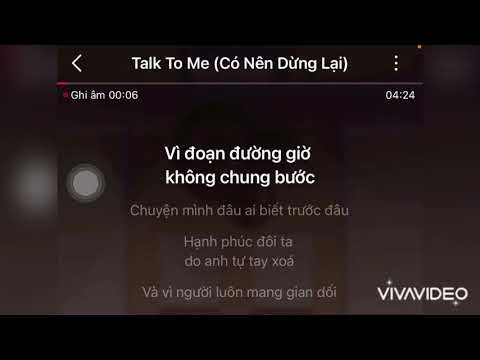 KARAOKE - TALK TO ME - CHI PU