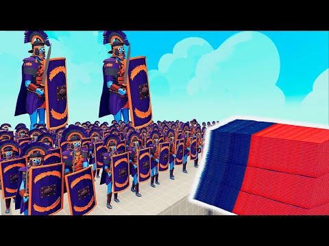 100x ARMY OF ROME vs 1x EVERY GOD - Totally Accurate Battle Simulator TABS