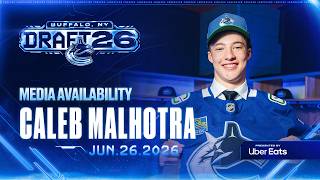 Caleb Malhotra Media Availability | Canucks Third Overall Pick | 2026 NHL Draft