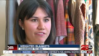 Weighted blankets, lap pads helping people with autism, anxiety and attention disorders