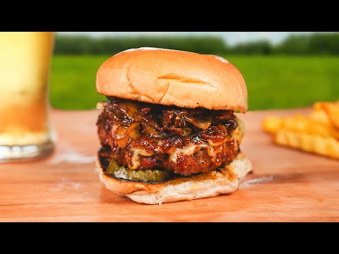 BRISKET Burgers van de Kamado met Whiskey Baconjam! 🥩 | Kolenboertje