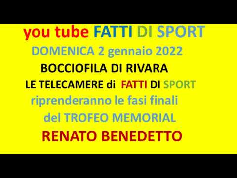 Bocce : Riprese Televisive Memorial Renato Benedetto - Rivara (TO) - 2 Gennaio 2022