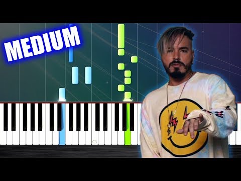 J. Balvin, Willy William - Mi Gente - Piano Tutorial (MEDIUM) by PlutaX
