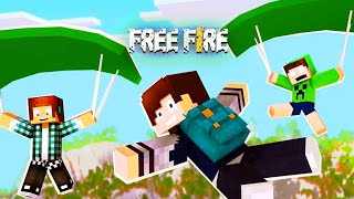 playing free fire on Minecraft #trending #viral #minecraft #freefire #gaming
