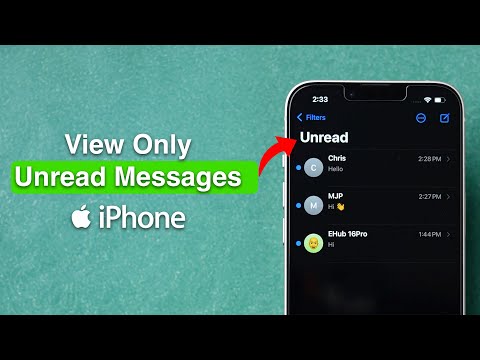 How to View Only Unread Messages on iPhone?