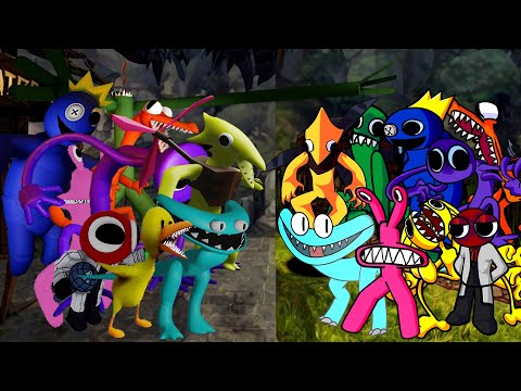 [Chapter 2] New 3D Rainbow Friends VS New 2D Rainbow Friends Update!! 🎶 (Chapter 2 Cyan Yellow Join)