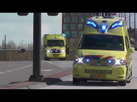 [Wail][19.03.2019] A1, Ambulances naar het Universitair Medisch Centrum Groningen