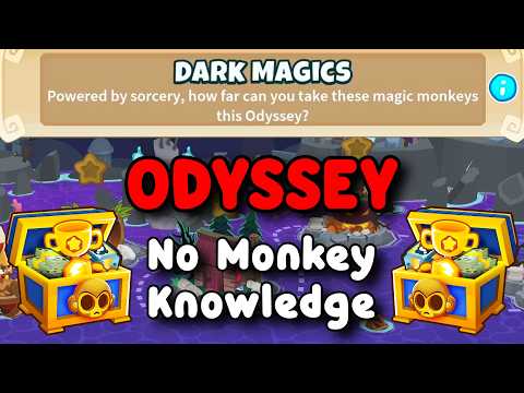 BTD6 Odyssey | No Monkey Knowledge Guide | Hard Mode Tutorial | Dark Magics