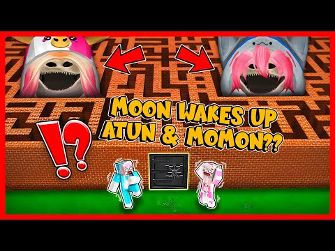MOON ANOMALY WAKES UP ATUN & MOMON RE-APPEARS IN SUKA JADI VILLAGE!! Feat @sapipurba Minecraft