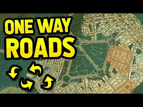 BUILDING A CITY WITH ONE WAY ROADS ONLY in CITIES SKYLINES
