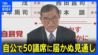 自民・公明で50議席に届かぬ見通し　過半数の維持は困難な情勢　石破総理は続投の意向示す【参議院選挙2025】｜TBS NEWS DIG