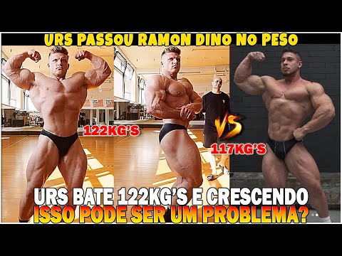 URS ENORME MAIS PESADO QUE RAMON DINO BATEU 122KG'S EM OFF E PODE SER UM PROBLEMA NO OLYMPIA