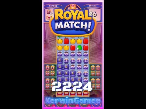 Royal Match Level 2224 - No Boosters Gameplay