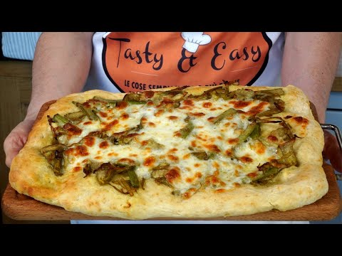 Focaccia Istantanea ai Carciofi e Scamorza senza tempi di lievitazione