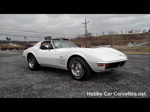 1972 Classic White Corvette Stingray For Sale Video