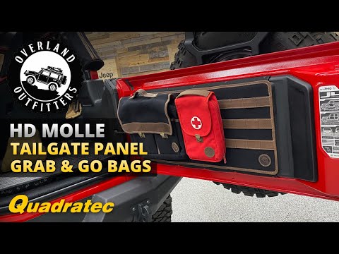 Overland Outfitters MOLLE Tailgate Panels and Grab & GO Storage Bags for Jeep Wrangler