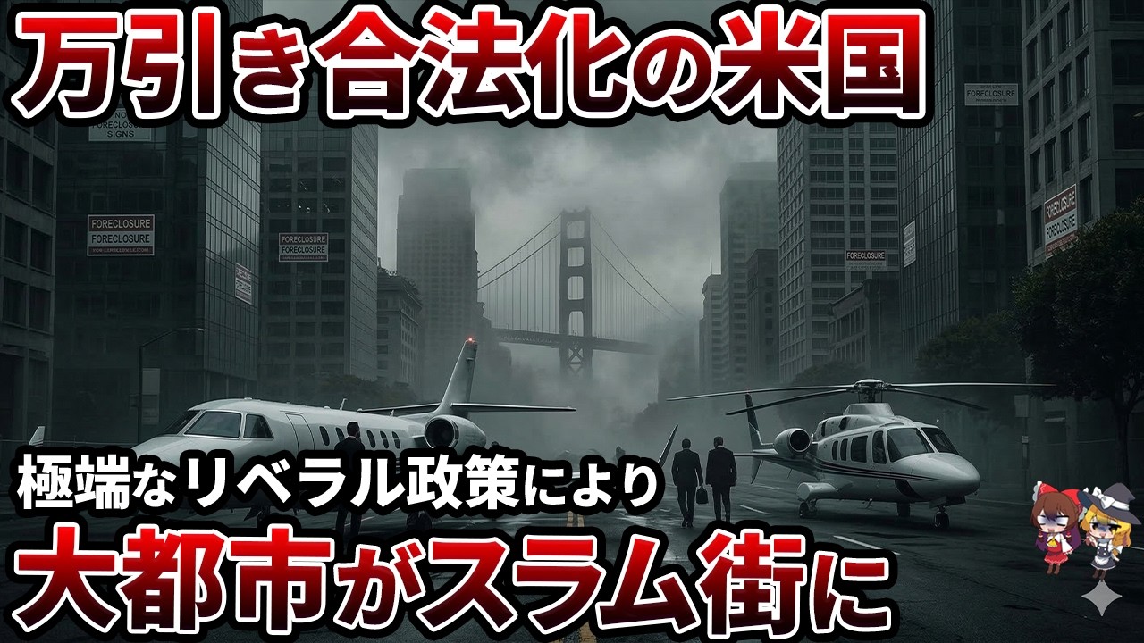 【950ドル窃盗無罪の地獄】IT聖地サンフランシスコが迎えた惨めな末路…狂った理想主義が自らの首を絞めた真実【ゆっくり解説】