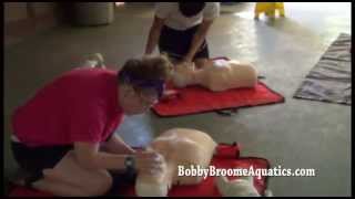 preview picture of video 'CPR Child w obstructed airway Lifeguard Training  Camp Conowingo 2013'