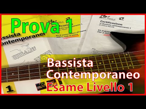 Prova d'esame n.1 Forme (TRIADI minori) - Certificazione Bassista Contemporaneo 1° livello