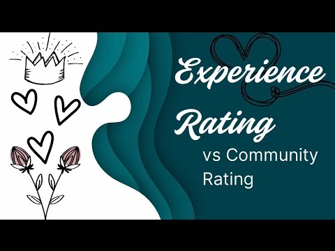 Experience rating vs community rating for group health insurance 