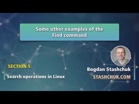 Linux Tutorial 36 Some other examples of the Find command