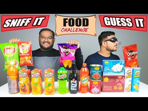 SNIFF IT & GUESS IT FOOD CHALLENGE | Eating Challenge | Food Eating Competition | Food Challenge