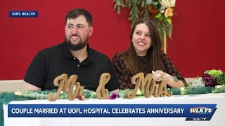 Couple married at UofL Hospital celebrates anniversary