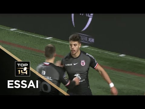 TOP 14 - Essai Romain NTAMACK (ST) - Clermont - Toulouse - J12 - Saison 2018/2019