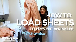 How to Load Sheets The RIGHT Way In Your Washing Machine